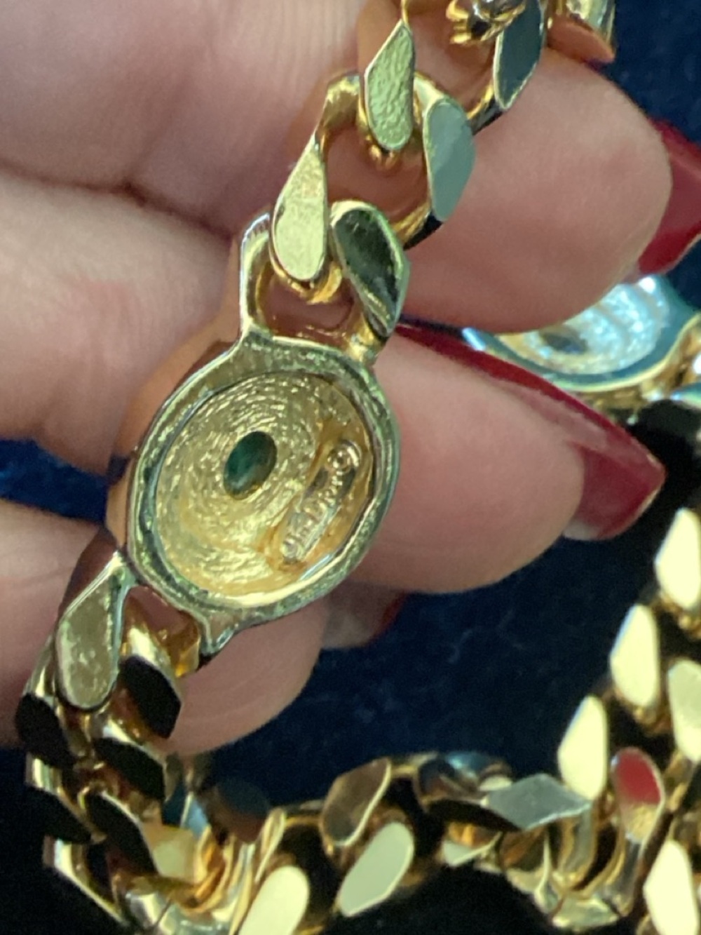 Vintage 70’s Christian Dior Multi-Cabochon Necklacd - Picture 5 of 11